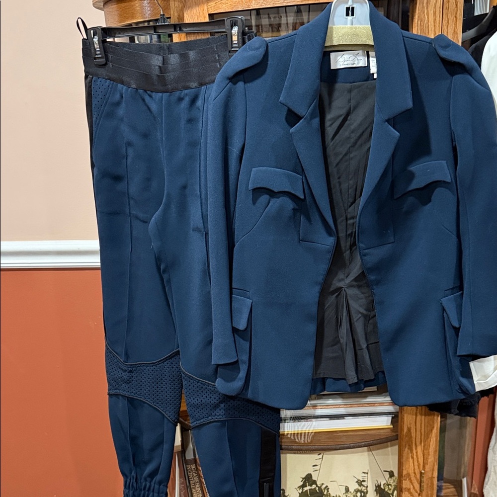 Byron Lars Deep Blue Blazer and Pants Ensemble